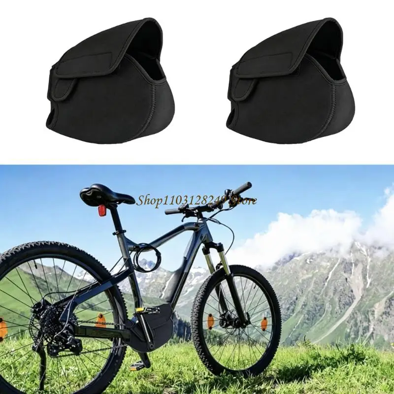 N5KD Pair Electric Bike Battery Cover Black Sleeve Battery Case for Daily Commute