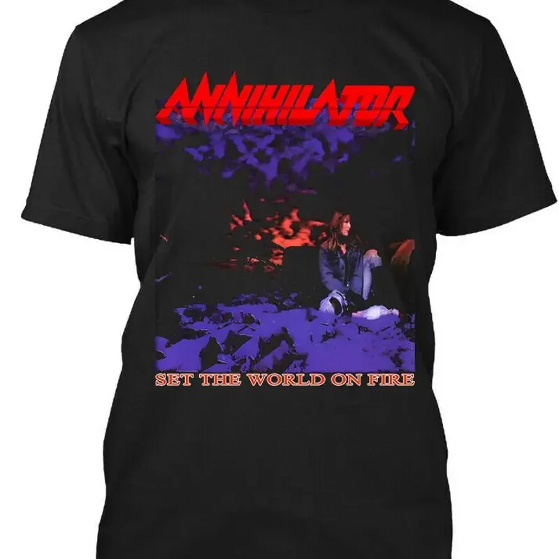Limited NEW Popular Annihilator Set the World on Fire Canadian T SHIRT S 4XL