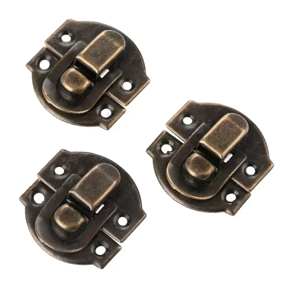 

Antique Bronze Mini Suitcase Box Mailbox Chest Trunk Toggle Catch Lock Latch Clasp Hasps Vintage Style Set of 10