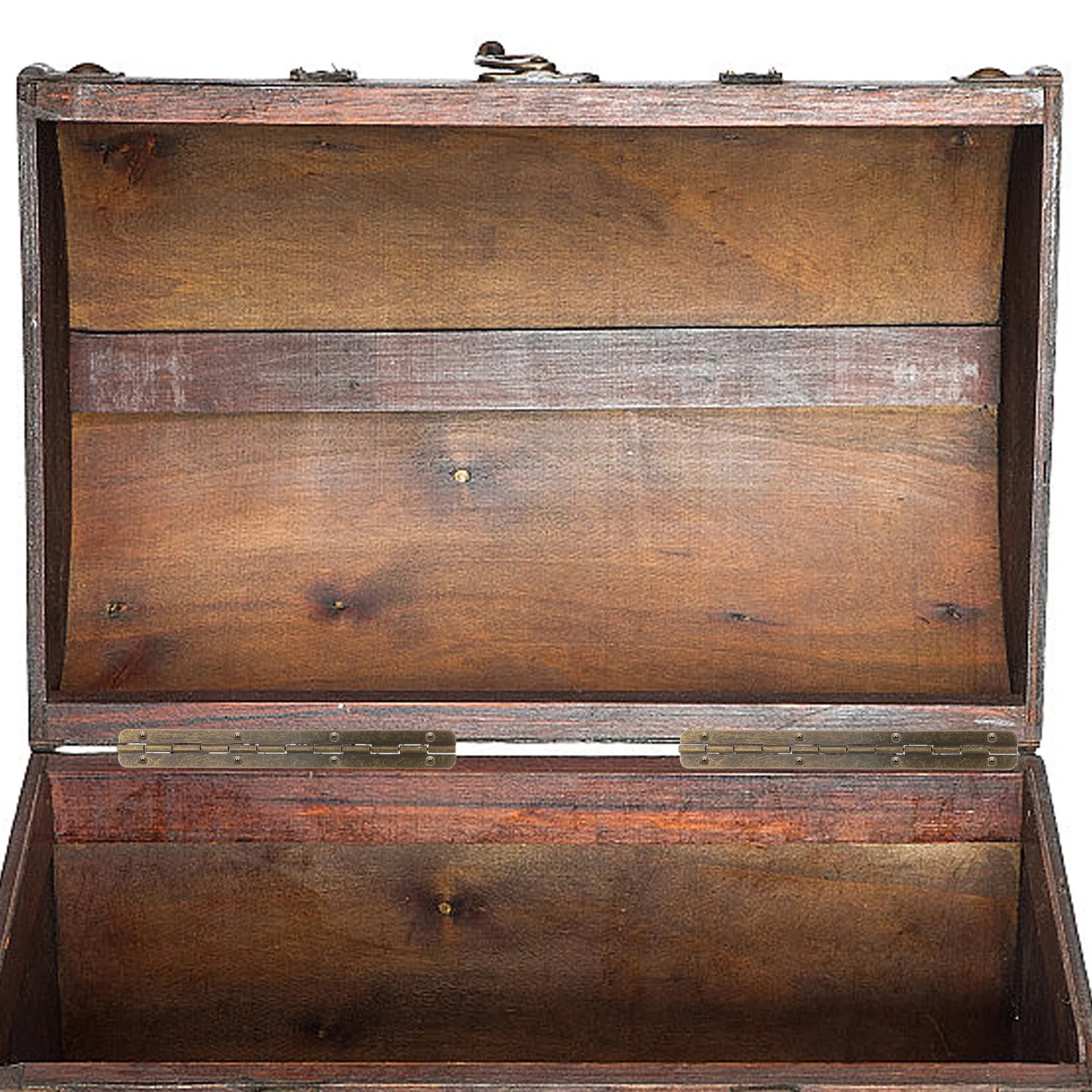 

6 Pcs Wooden Box Hinge Metal Hinges for Crafts Bags Furniture Hardware Door Iron Boxes Mini Retro Hinges.