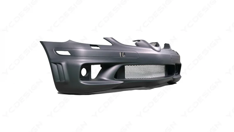 Car-Styling FRP Fiber Glass Front Bumper Bar Fit For 2005-2011 R171 SLK Class AMG Style Front Bumper with Fog Lamp