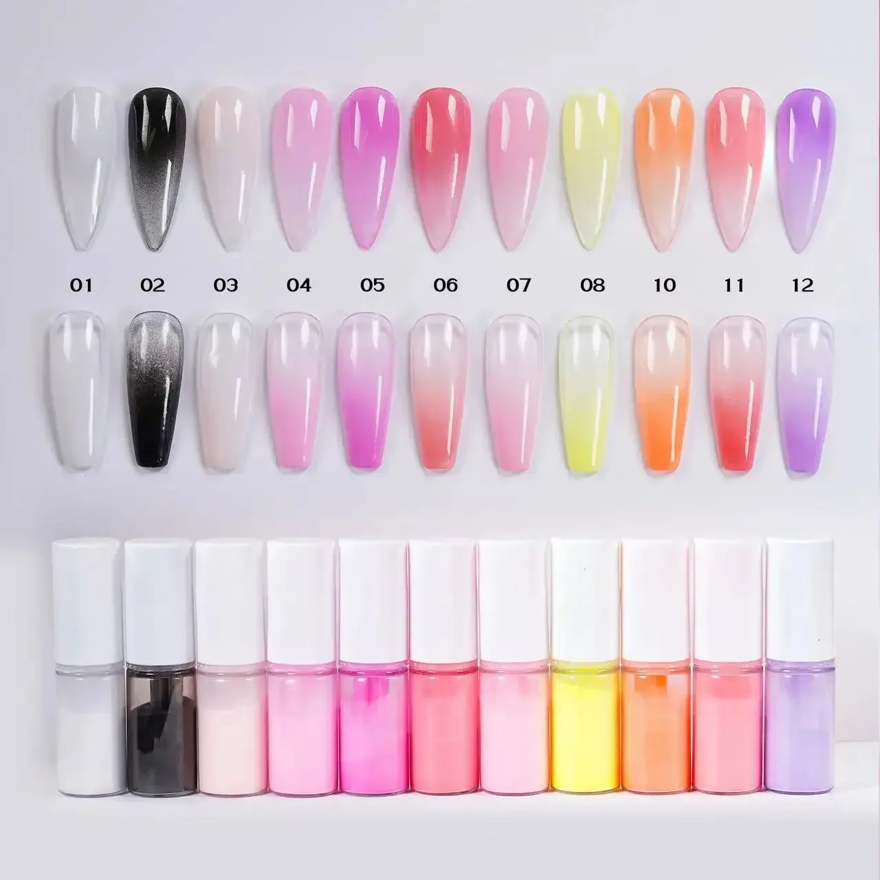 Pastelowy Neon Gradient Powder Nail Art 10g Ombre Spray Bottle For Nails Hair Party Makeup Face Body Glitter Shiny Powder Costemic