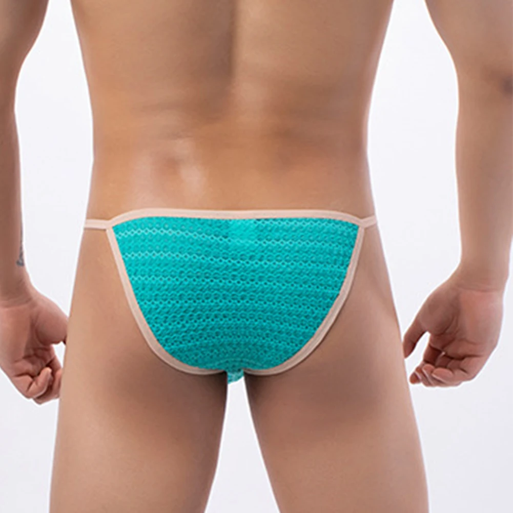 Hot Sexy Mens Nylon String Homme Sissy Briefs Cool Low-rise Underwear Bikini Pouch Panties Lingerie Мужские Стринги