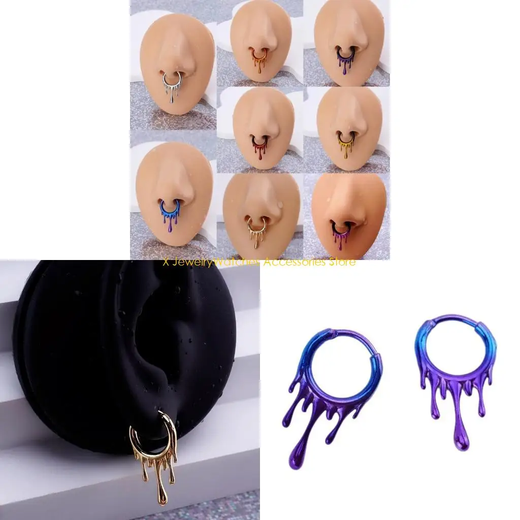 

31KD Модный обруч для носа, привлекательный материал из нержавеющей стали для носовых колец для носа