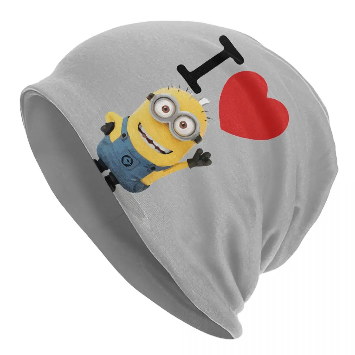 

Custom I Love M-Minions Cartoon Skullies Beanies Caps Men Women Unisex Street Winter Warm Knitted Hat Adult Bonnet Hats