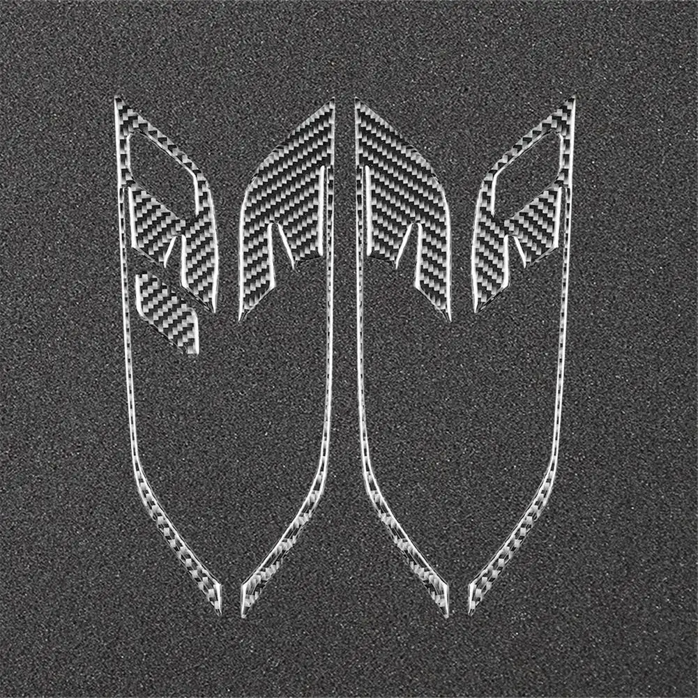 Carbon Fiber For BMW X1 F48 2016-2022 X2 F39 2018-2022 LHD Car Inner Door Handle Switch Cover Trim Interior Accessories