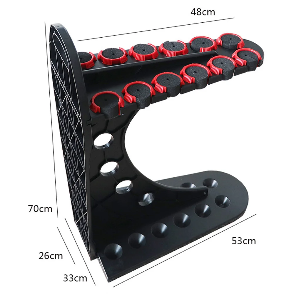 New Fishing Rod Storage Rack 12 Holes Holder Competitive Fishing Fish Pole Floor Stand for Outdoor Tackle Fishing Accessory Tool