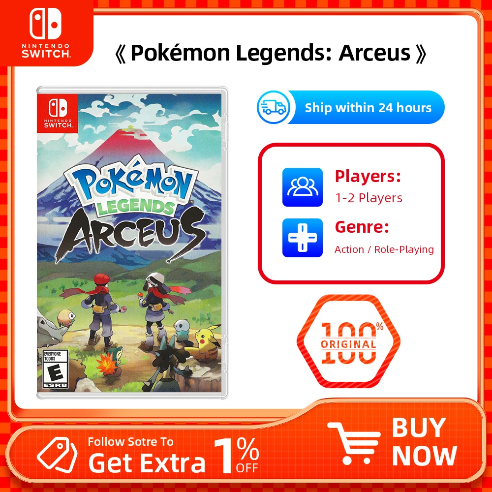 Pokemon Legends Arceus - Nintendo Swtich Game Physical Game Card Action Genre for Switch OLED Lite