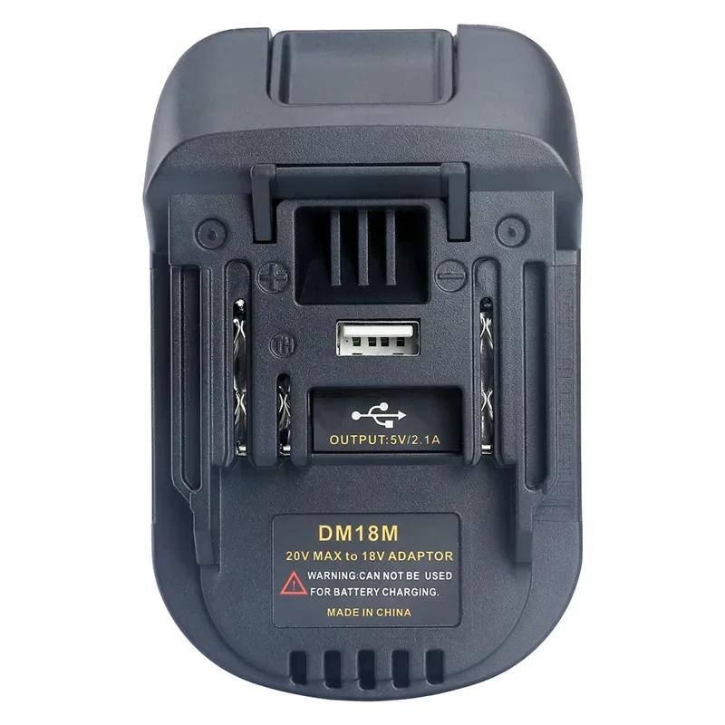 Dm18m adapter für milwaukee für dewalt zu für makita 18v bl1830 bl1850 dm18m elektro werkzeug zubehör batterie adapter konverter