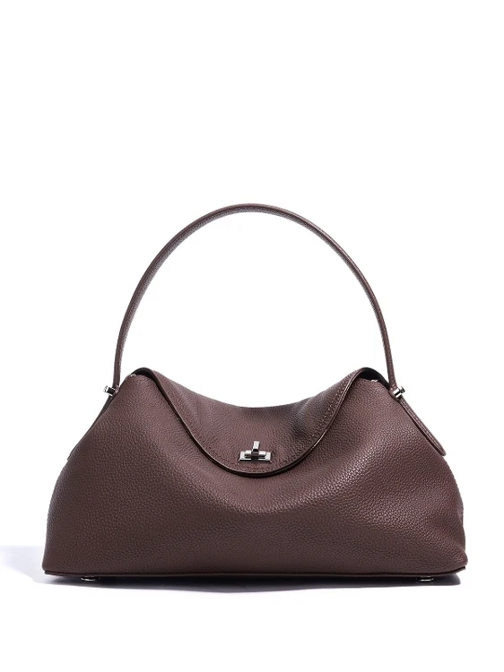 

Faionable mat Top Layer Cowhide Leather Crossbody Handbag Handbag Versatile Bag Ele Commuting Sle Non-Folding