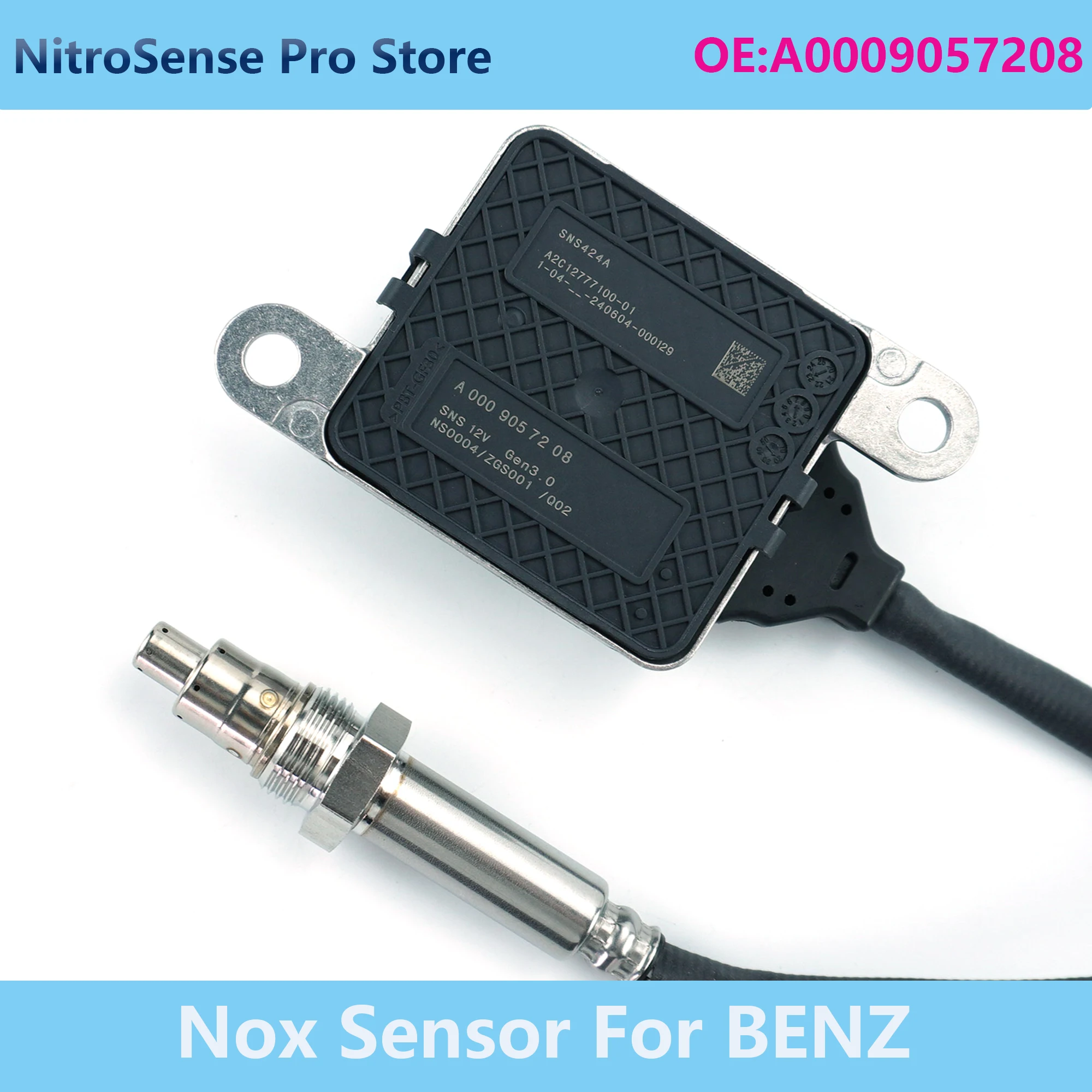 

A0009057208 0009057208 SNS424A Датчик оксида азота A000 905 72 08 Подходит для 12 В Mercedes Benz E-CLASS W213