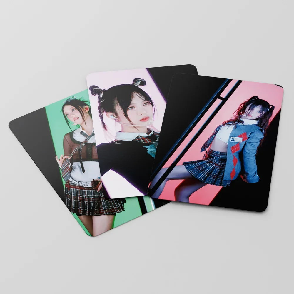 55 sztuk/zestaw Idol Girl Group Nowy Album Króliczki Klub HD Drukowane Karty Zdjęciowe MINJI Hanni DanieIIe Hyein Haerin Lomo Karty Prezenty dla Fanów