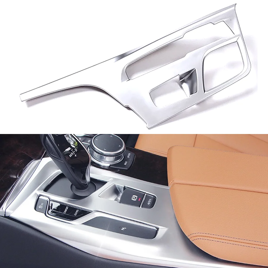 Wooeight ABS Plastic Car Center Console Gear Shift Panel Cover Door Pin Headrest Button Trim Fit For BMW 5 Series 2018-2022