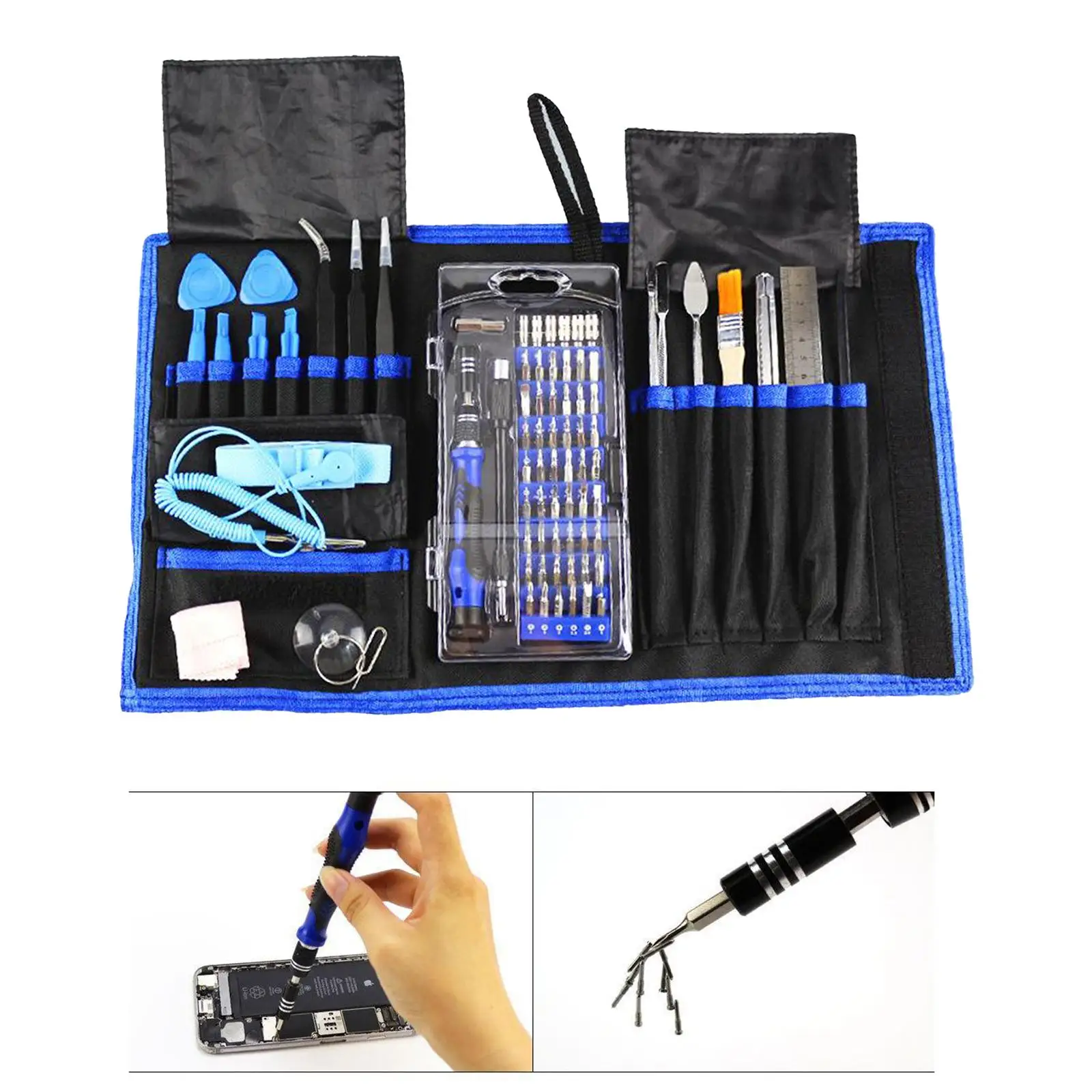 80 in 1 Repair Tool with Bag for Cell Phone Smartphones PC