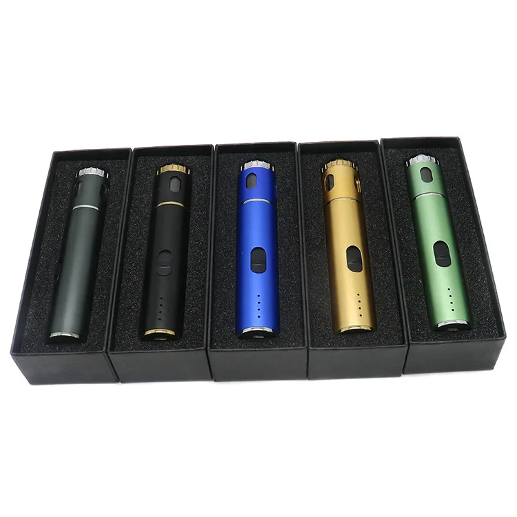 1pc Manul Herbal Grinder for Smoking Plastic Filler Pre Rolled Dry Herb Grinder Cone Tube Case Double Black Silver