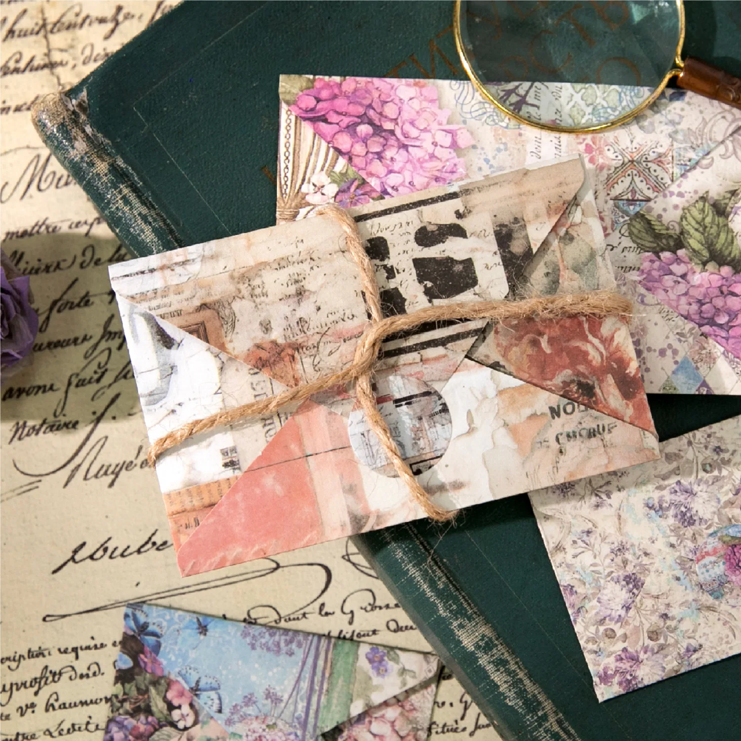 24pcs/1lot Small Envelope Set for Scattered Island Series Vintage DIY Materials and Base Decoration
