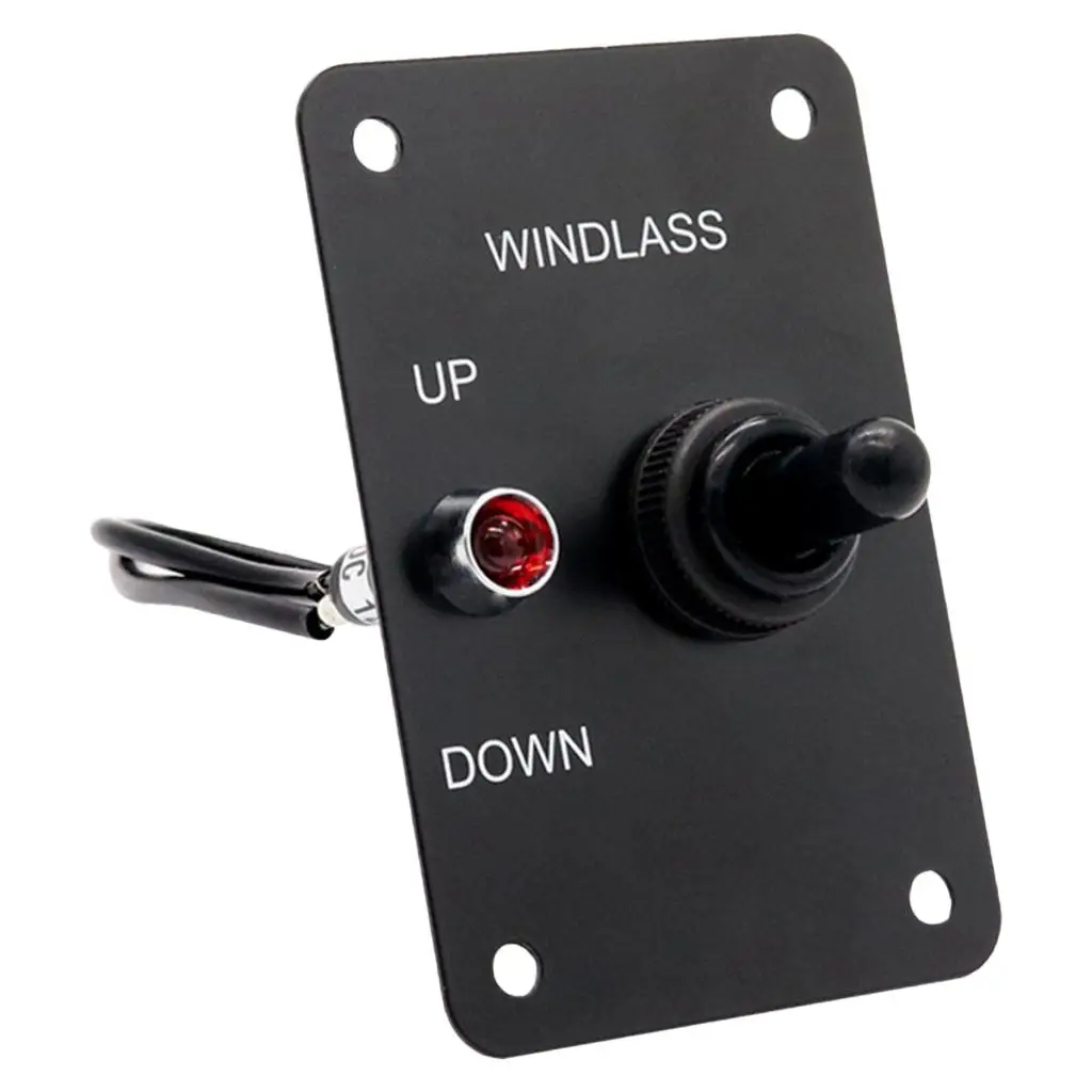 Anchor Windlass Toggle Switch Panel with LED Indicator