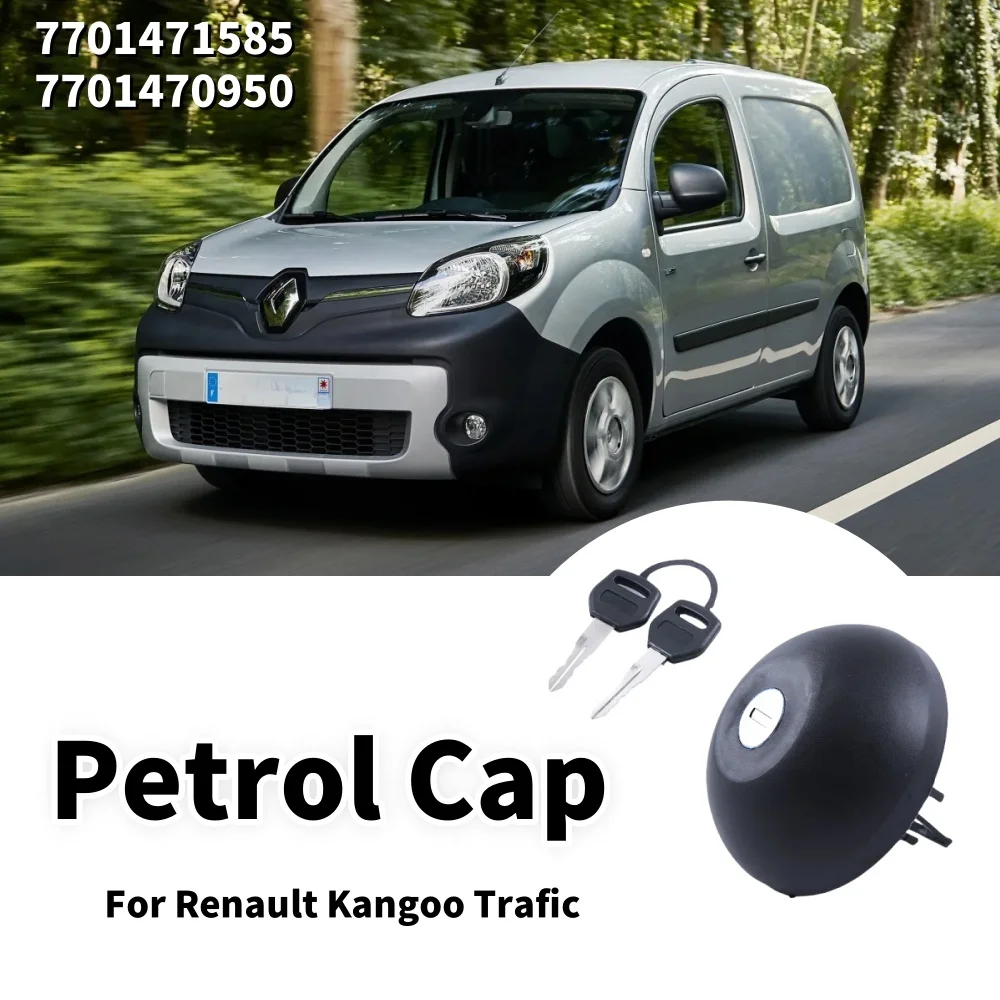 1 pièces bouchon de réservoir de carburant essence Diesel verrouillage de moteur de voiture remplacement pour Renault Kangoo Trafic 7701471585 couvercles de réservoir intérieur de voiture