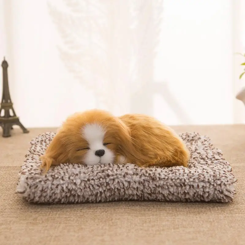 Lovely Plush Dogs Home Decoration Car-styling Car Ornaments Cute Simulation Sleeping Dogs Dashboard Decoration