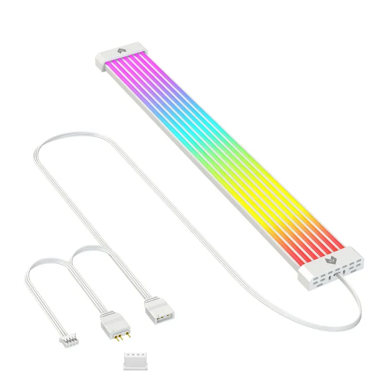 RGB 24PIN Motherboard Extension Cord Wire ARGB PC Case LED Light Bar 5V 3PINx2+4PIN Desktop Computer Lamp Strip Decor DIY Kit