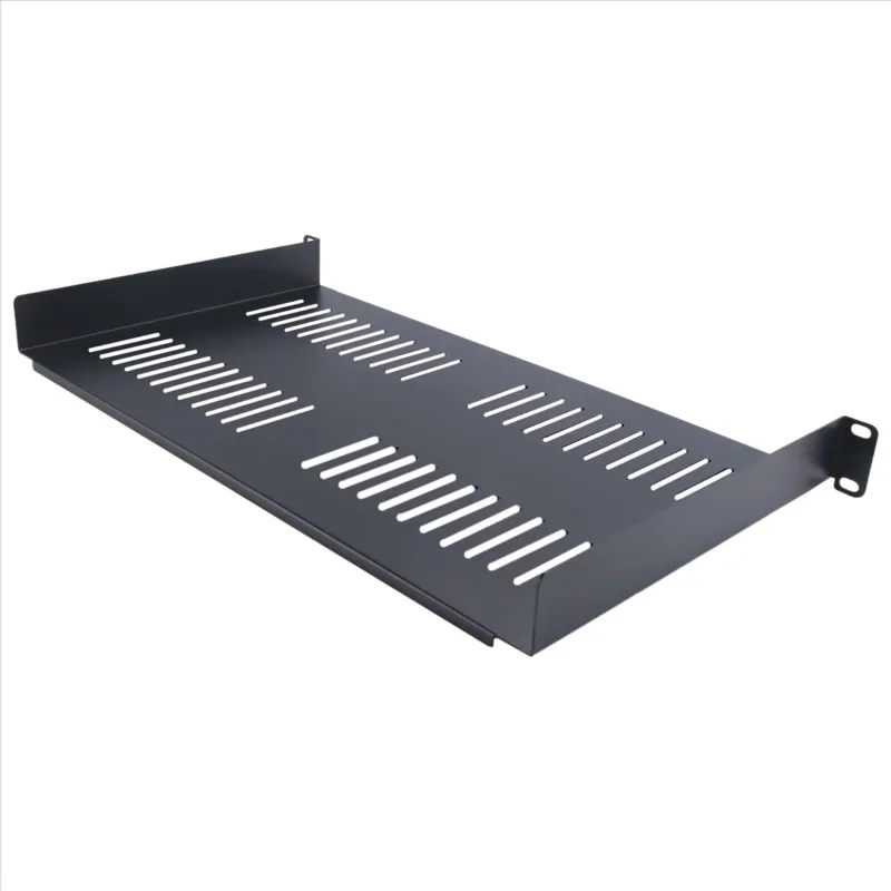 Prateleira de montagem em rack de servidor 1U Bandeja cantilever ventilada para rack e gabinete de equipamentos de rede de 19 polegadas XQ