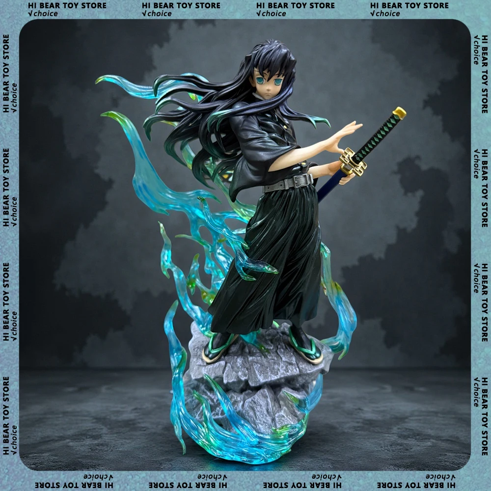

32 см аниме фигурка убийцы демонов Tokitou Muichirou фигурки фигурка ПВХ кукла украшения статуя коллекция модель игрушки подарки