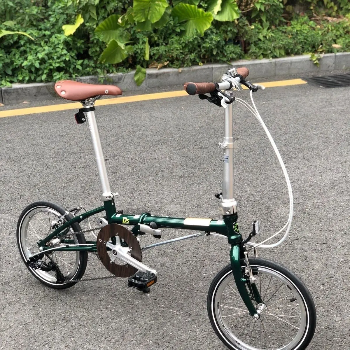 16-Inch Chrome Molybdenum Steel 5 Variable Speed Folding Bike Adult Male Female Student Vintage Bike D5