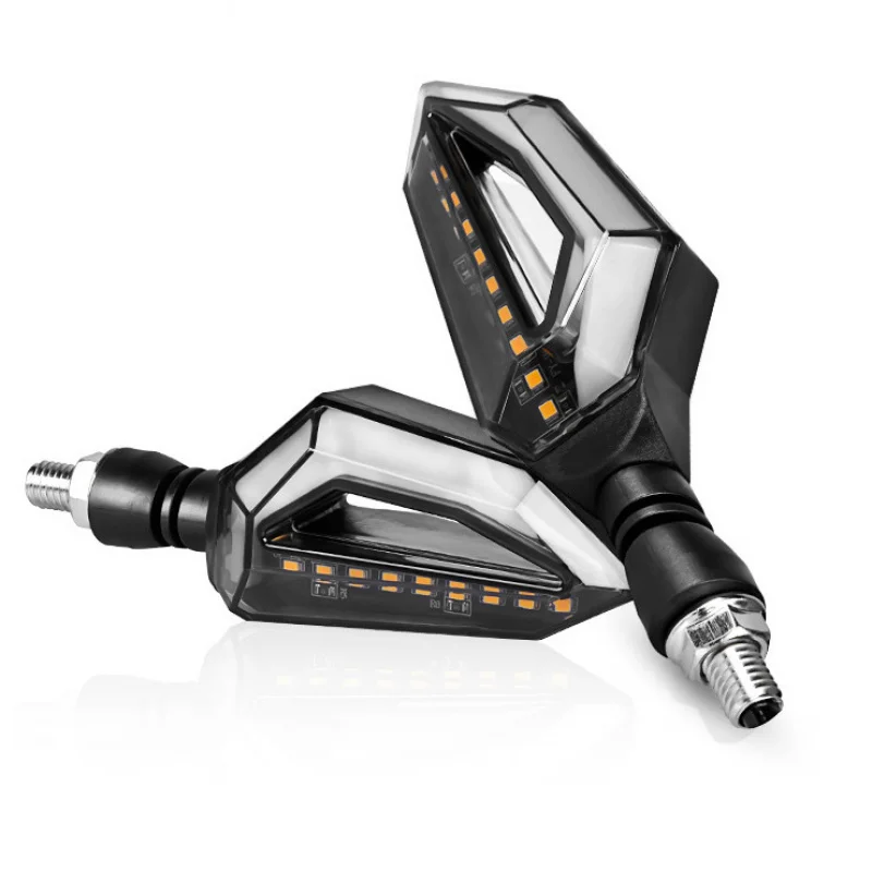 

Предупреждающая лампа SAAR для мотоцикла, мигающий индикатор, светодиодный двухцветный указатель поворота для мотоцикла