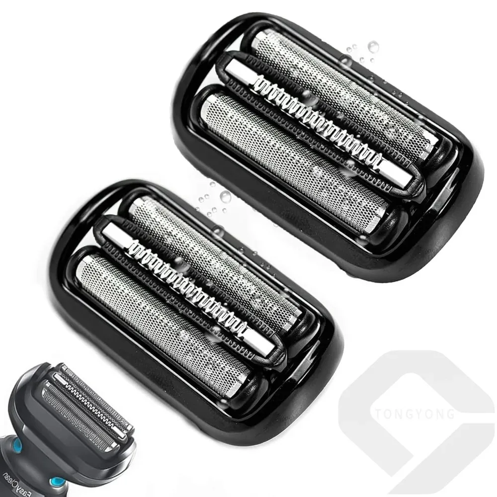 

53B Replacement Head Series 5/6 Compatible with Braun Electric Shaver Razor 5018s, 5020s, 5031s, 5050cs, 6020s, 6072cc, Black