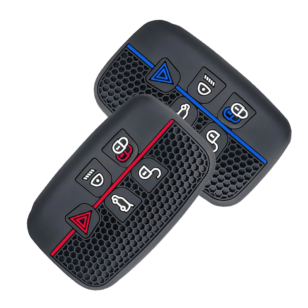 5 Button Car Key Case Shell Cover Fob For Land Rover Range Rover Evoque Sport Freelander Discovery Velar For Jaguar XE XF XJ