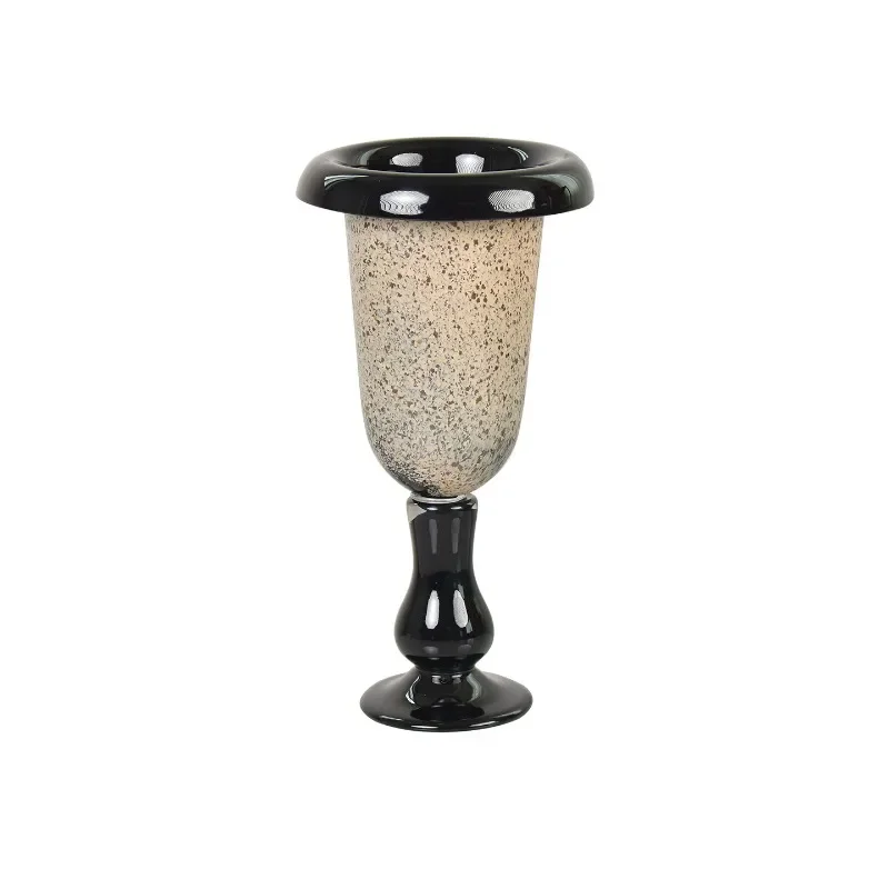 Medieval stunned niche, high-end art vase, handmade glazed glass flower ware, light luxury ornament for homestay model house