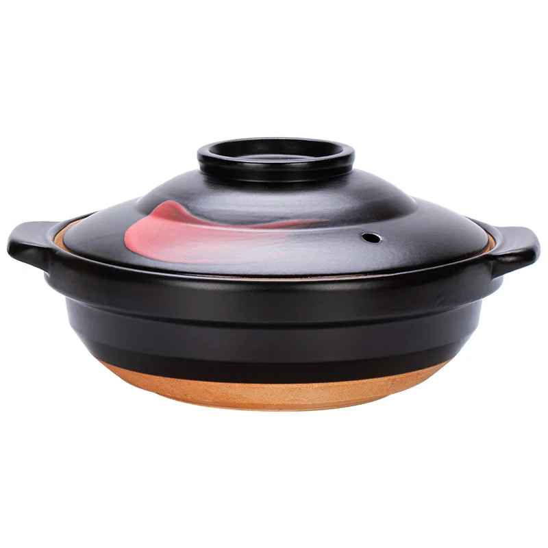 Dry fired non cracking casserole household ceramic resistant earthenware unglazed open fire Little pan rice small stew pot