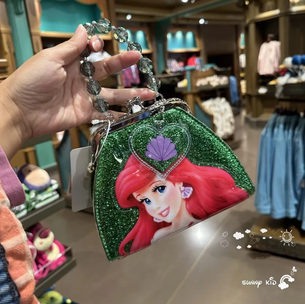 Shanghai Disneyland Frozen Elsa, Little Mermaid, Cinderella Children\'s Princess Handbag Storage Bag