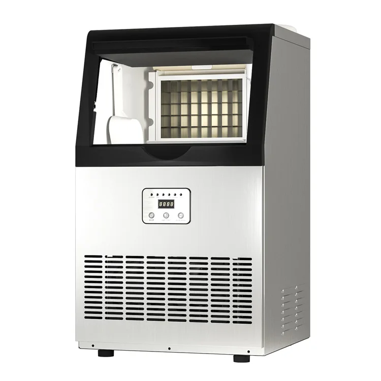 110v/220v 25KG/24H Ice Makers SK-60FF macchina per la produzione di cubetti di ghiaccio commerciale per Bar, caffetteria, macchina per cubetti di ghiaccio per sala da tè al latte