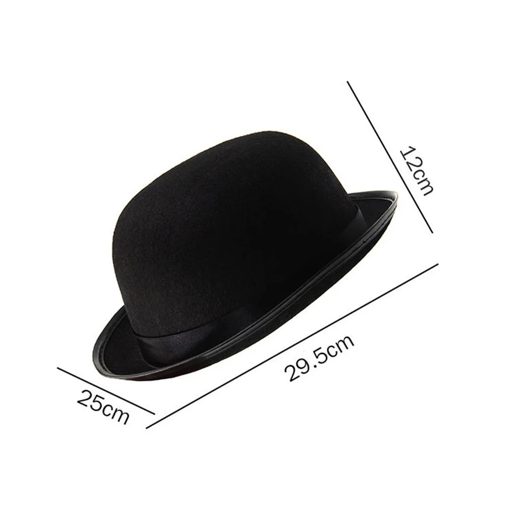 2pcs Hat for Children S + L Size Magician Costume Hat Bowler Hat Hat Dress Up Costume Accessory for Magician Carnival