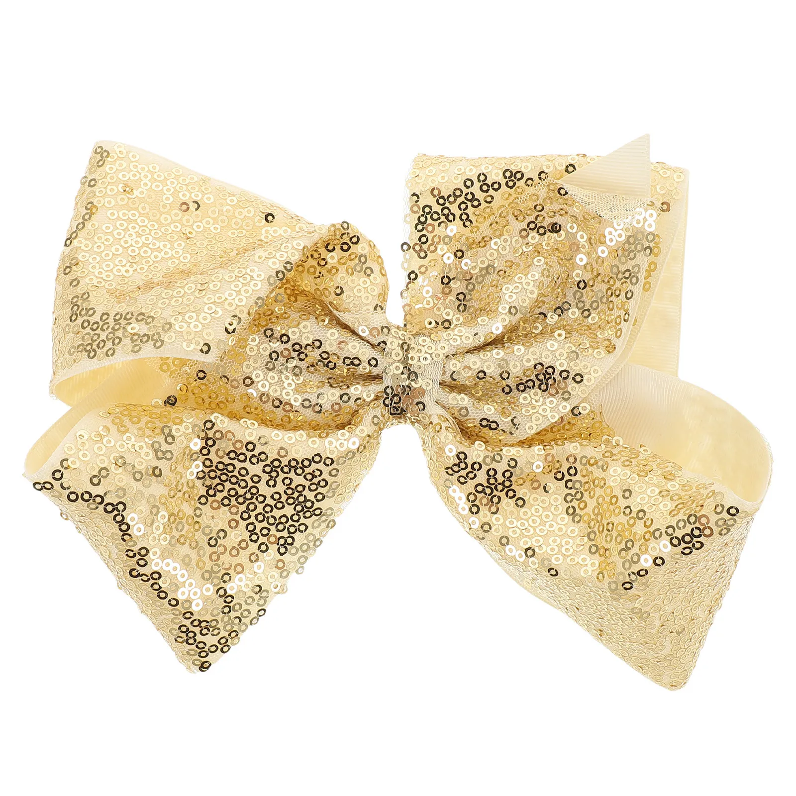 

8 Inch Sequins Bow Hair Clip Large Sparkling Bowknot Hairpin for Women Girls Cheerleading Party Prom Wedding Hair Accessories