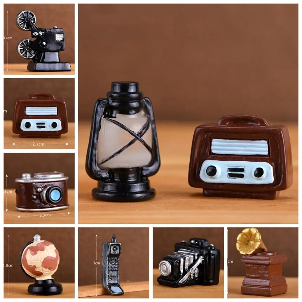 

Doll Houses Figure Retro Nostalgic Figurine Mini Retro Dollhouse Figurine Ornaments Miniature Creative Camera Miniatures Model