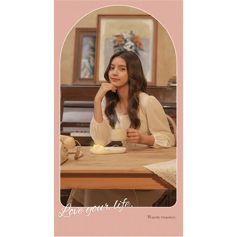 ABGI-Cup سخان كهربائي 3 تروس درجة الحرارة القدح دفئا القهوة الحليب تسخين المياه كوستر حصيرة ضوء الليل