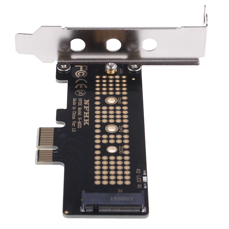 New-1PC NVMe PCIe M.2 NGFF SSD To PCIe & Adapter Card & Half Height Bracket With Screws