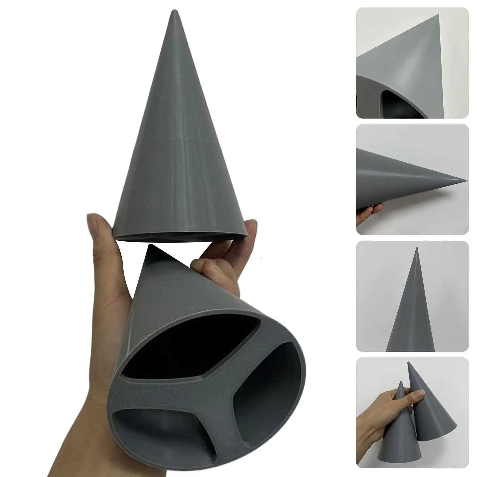 

Ceramic Cone Mold With Handle Christmas Clay Molds Ceramics Tools Reusable Cone Non-stick Craft Supplies For DIY Christmas Tree