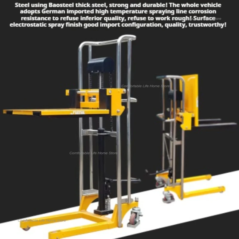 Lightweight Forklift Truck Electric Hydraulic Forklift Truck Stabilization Commercial Furniture Carretilla Elevadora ZY60CC