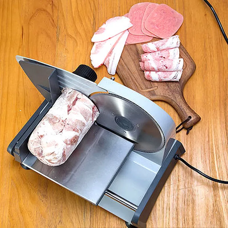 Electric Meat Slicer Automatic Bread Cutter Household Vegetable Fruit Chopper Multifunctional Kitchen Tool for Cooked Beef