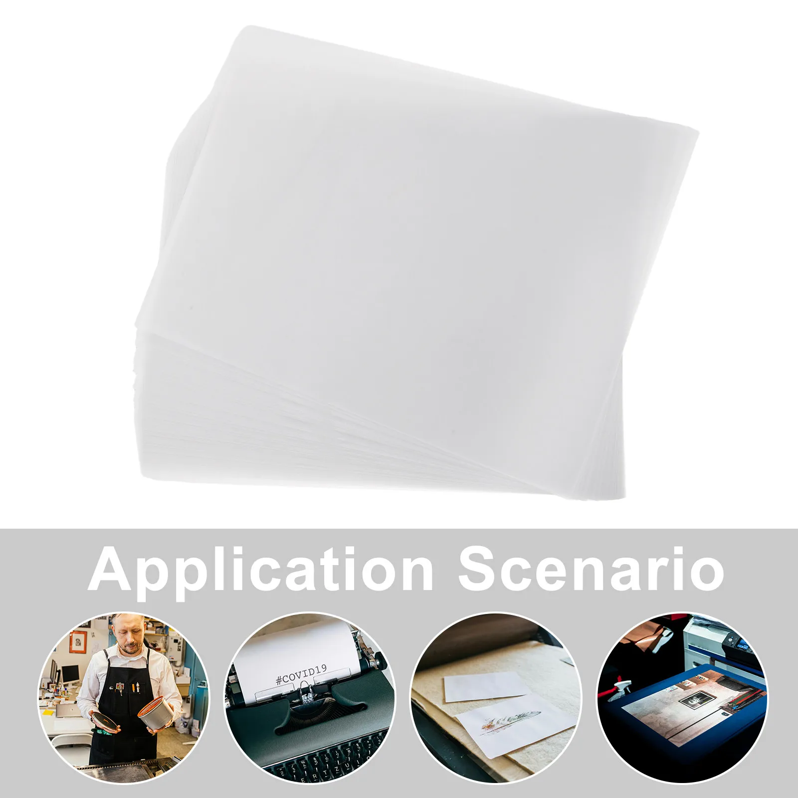 50Pcs Tracing Paper Set Fade Resistant Translucent Sheets for Engineering Drawing Calligraphy Copy Sketch Art Drafting Sheets