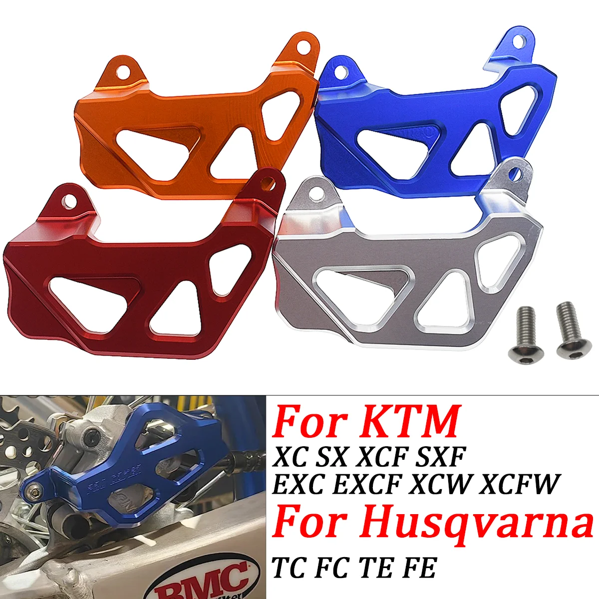 

Motorcycle CNC Rear Caliper Guard Rear Brake Disc Guard Protector Cover For KTM XCF SX SXF EXC EXCF XCW 2004-2023 Dirt Pit Bike