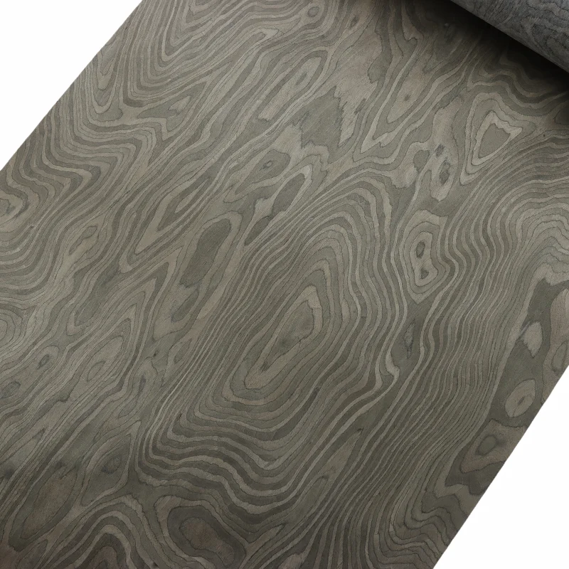 High-End Hand-Applied Wood Veneer Decorative Panel Real Wood Design for Hotel Furniture Cabinet Electric Guitar Style