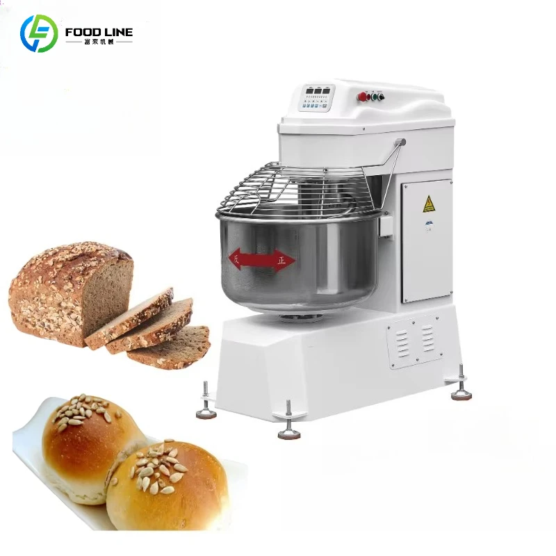 Customized Stainless Steel Spiral Mixer High Productivity Portable Bakery Cake Dough Maker Bread Flour-Based Treats Milk Fruit