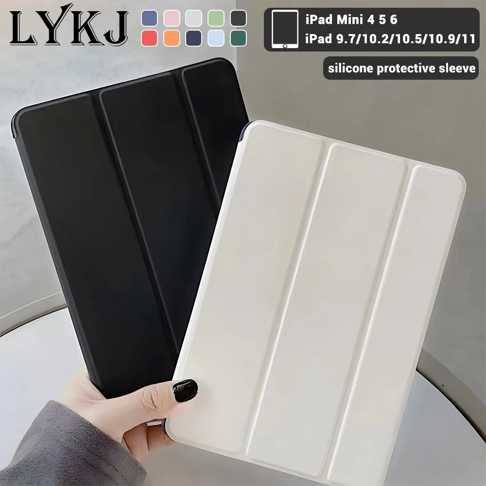 

Кожаный чехол для планшетов iPad A19, A16, Air, Pro 13, 12.9, 11, 10, 9, 8, 7, 6, 5, 4, 3, 2, 12-го поколения, Air M3, M2, M4, M5, Mini 7. Противоударный чехол.