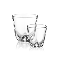 Wacaco Coffee Cup Stellar, Set of Two Glass Cups, 2 oz and 6.5 oz, Espresso Cup Latte Cup