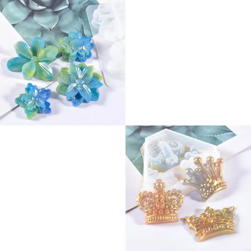 

Различные цветы, корона, лепесток, силиконовая форма, подходит для эпоксидной смолы, поделки, изготовление ювелирных изделий,