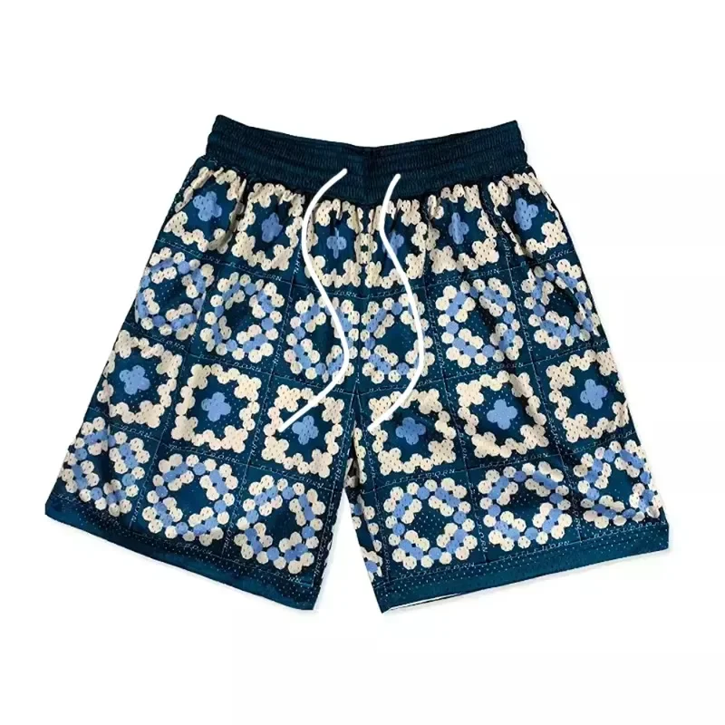 

Летние спортивные баскетбольные шорты, мужские шорты для занятий спортом и отдыха, быстросохнущие шорты для фитнеса на шнурке.